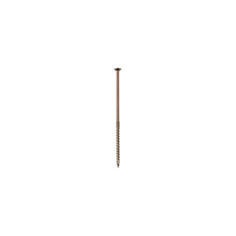 Viti per legno a testa svasata 6x150 mm zincate bicromate – Acciaio temprato per travi lamellari – Confezione da 100 (1/4)