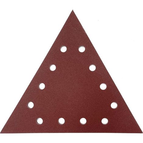 ABT-80 Triangular Sandpaper - Multipurpose Triangular Sandpaper - Sanding and Smoothing Plaster, Wood and Drywall - Grit 80 - 28.8x28.8x28.8 cm - Pack of 10 (1/4)