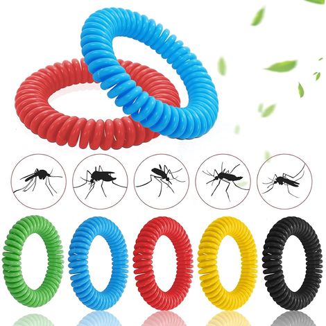 Bracelet anti-moustiques (lot de 12), ruban anti-insectes, protection durable, imperméable et sûre contre les nuisibles (1/3)