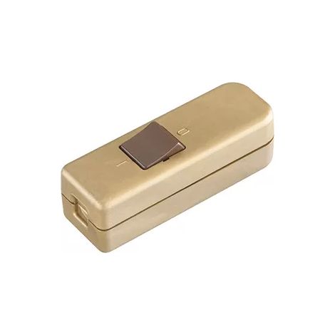 Bachmann Schnur-Zwischenschalter gold/braun 924.050 (1/2)