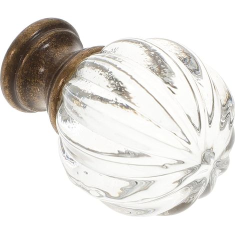 Bouton de Lampe Harpe Boule en Verre et Cuivre, 1 Pièce Lampe et Luminaire, Installation Facile, Se Visse et Se Dévisse Aisément, Style Moderne Élégant (1/5)