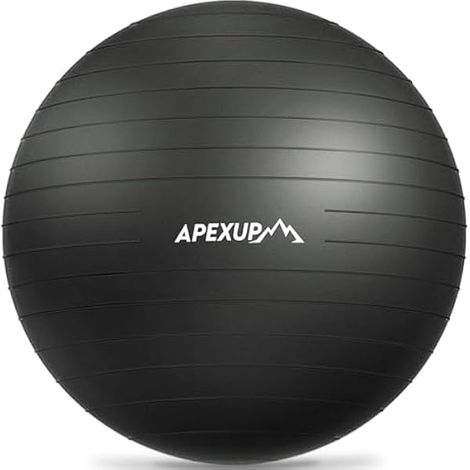 Ballon De Fitness - Ballon D Exercice En PVC Anti-Éclatement - Pour Renforcement Du Core Et Équilibre - 65 Cm - 1 Pièce (1/3)