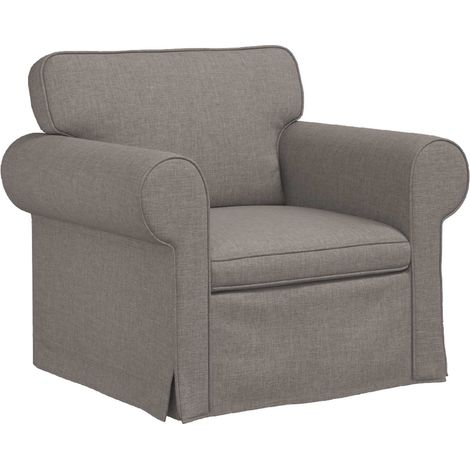 Canapé Taupe 95 x 82 x 80 cm tissu (1/5)