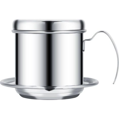 Filtre à café en acier inoxydable réutilisable, alternative écologique aux filtres papier pour une infusion parfaite (1/5)