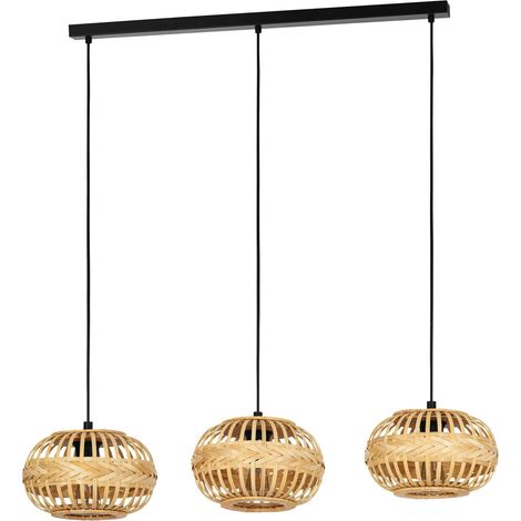 Suspension luminaire Amsfield 1, lustre à 3 lampes pour salon et salle (1/5)