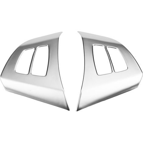 Copri pomelli decorativi per volante Ausla, 2 pezzi, in plastica ABS cromata per X5 E70 2008-2013, con design autoadesivo, finitura di lusso. (1/5)