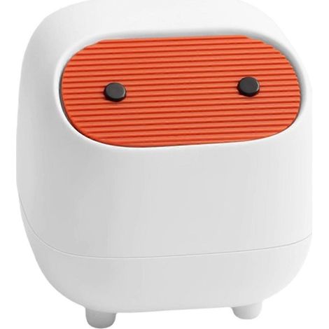 Poubelle de bureau, petites fournitures de bureau, blanche-- (1/5)