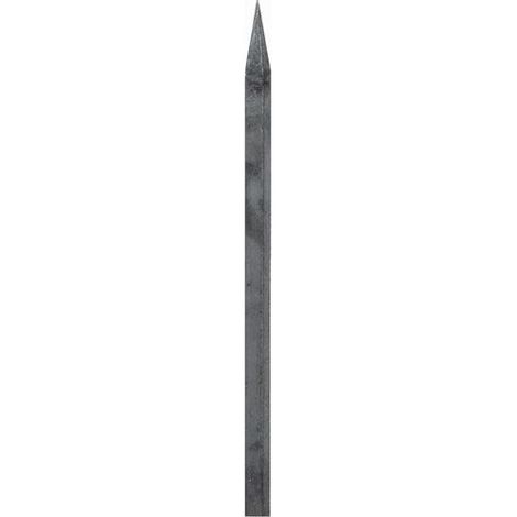Barreau appointé - Hauteur 1600mm Carré de 14mm - Fer forgé - à souder - (1/2)