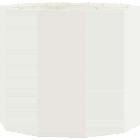 Maison Exclusive - Pflanzkübel Weiß 60 x 60 x 50 cm Stahl