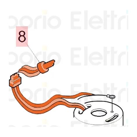 faac pièce détachée câble électrique 1,2 m sans protection du moteur 7514225 (1/3)