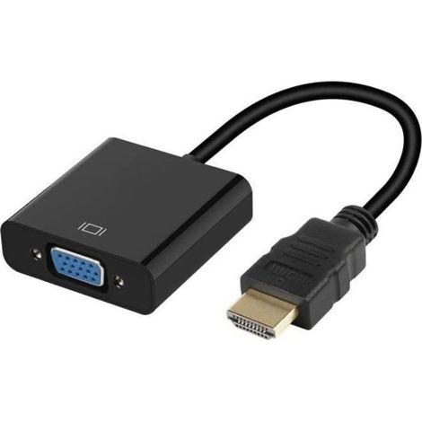 Adaptateur VGA vers HDMI pour Mac et PC Convertisseur Television Ecran Retroprojecteur Cable 1080p (1/4)