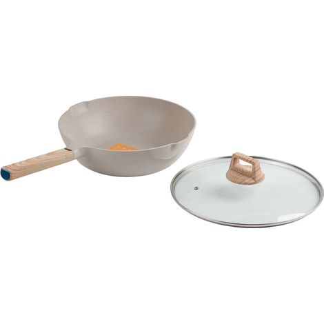 à frire en pierre médicale wok antiadhésif pour la cuisine (1/5)