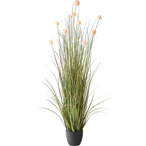 Kunstpflanze POMPOM GRASS 120 cm Grün