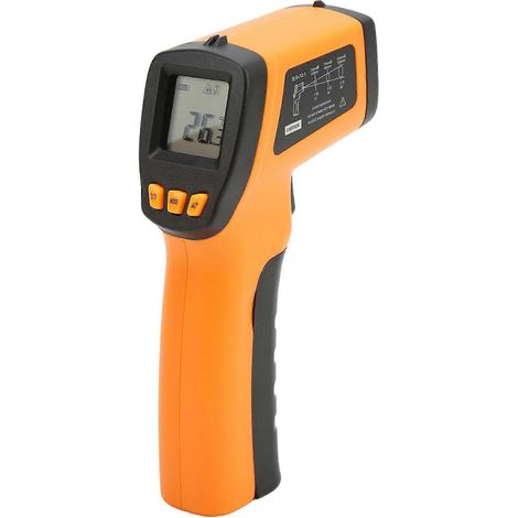 Thermomètre infrarouge numérique 420E, thermomètre portable haute précision, mesure de température sans contact (1/4)