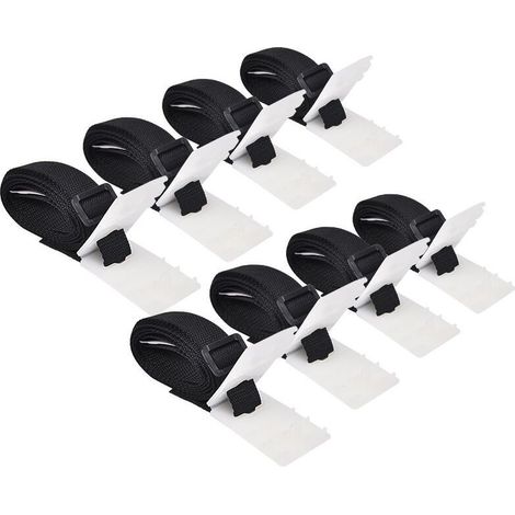 Sangles de fixation universelles pour enrouleurs de piscine, 8 pièces, 1,8 m (1/4)