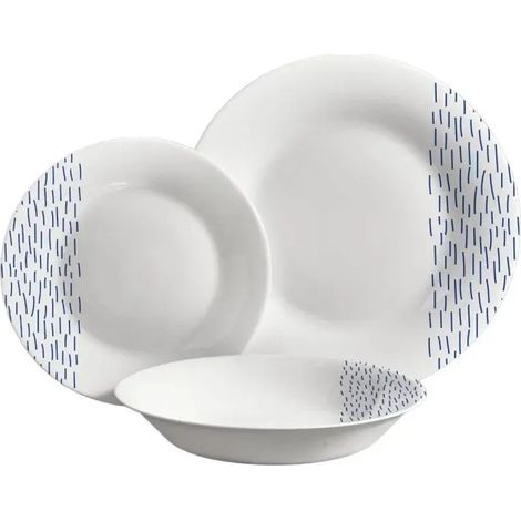 Set 18 piatti rotondi decorati