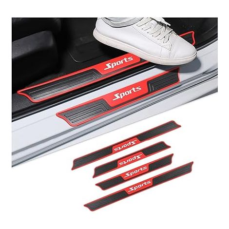 Protection Portière Universel Autocollant De Seuil Porte Voiture Barres Anti-Salissures Caoutchouc Souple PVC (1/5)