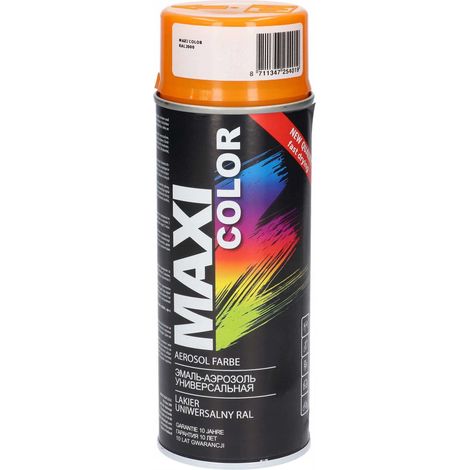 BARNIZ ACRÍLICO NARANJA BRILLANTE RAL 2000 400ml SPRAY MOTIP (1/5)