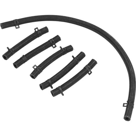 Tuyau de retour d'huile d'injecteur de carburant en caoutchouc anticorrosion flexible (6 pièces) pour Mitsubishi 6D34 6D31 (1/5)