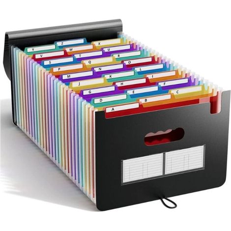 Serbia – Trieur A4 extensible 25 poches – Rangement documents en plastique PP – Capacité jusqu'à 3000 feuilles – Pour bureau et école (1/5)
