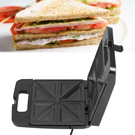 Appareil multifonction pour le petit-déjeuner 1600 W, appareil à sandwichs 8 compartiments, gaufrier double face, norme européenne 220-240 V (1/5)