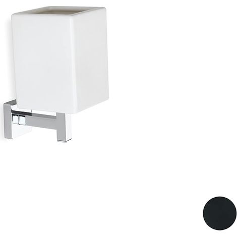 STILHAUS Urania portabicchiere ceramica nero codice prod: 000U1023