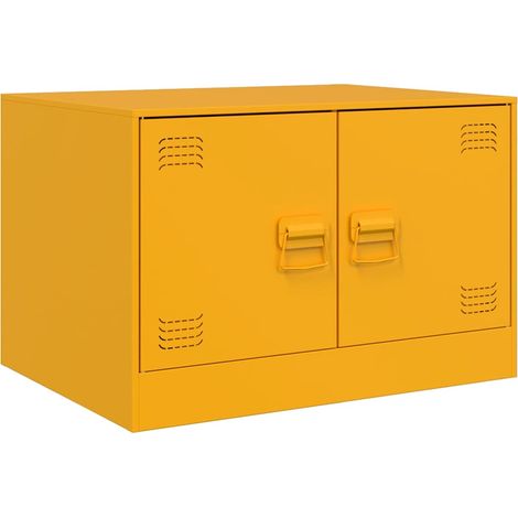 Maison Exclusive - Couchtisch Senfgelb 67x50x44 cm Stahl