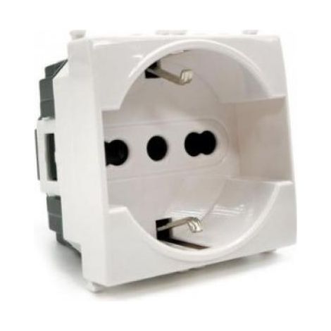 Unel 3.0 gem compatible vimar plana 14210 16a blanc - 614b