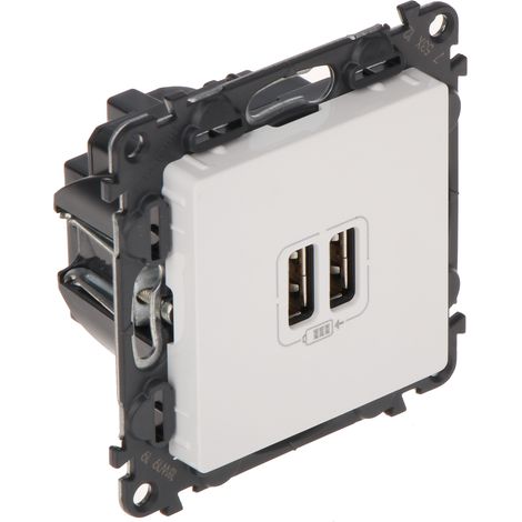 LE-753112 Valena Life 2 PORTE USB 2.4A/5V PRESA DI RICARICA LEGRAND
