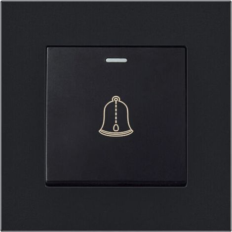 Waterproof outdoor doorbell button 220-250V – Tempered glass panel – Easy installation – 3.38 inches in diameter (1/5)