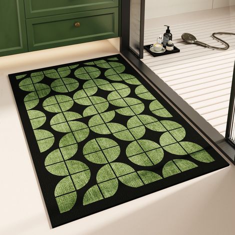 Tapis rectangulaire en terre de diatomées 50×80 cm, tapis absorbant pour entrée et salle de bain