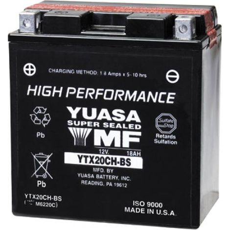 BATTERIA YUASA YTX20CH-BS 12V 18 Ah