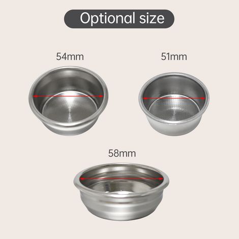 Ortviai Filtre à café en acier inoxydable 58 mm pour porte-filtre – compatible Breville BES880, BES870XL, Bambino Plus (1/4)