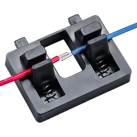 Porta-alambres de soldadura, porta-electrodos de soldadura portátil, pinza de soldadura multifunción precisa para cables de resorte para electrónica (1/5)