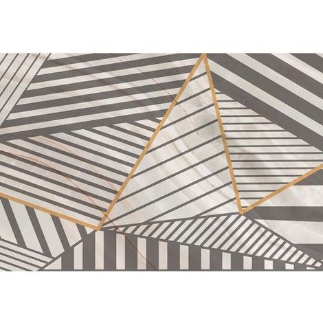 Papier peint panoramique blanc & noir motif géométrique Tapisserie panoramique moderne à rayures Papiers peints panoramique design pour salon (1/3)