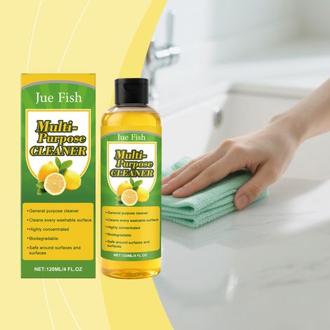 Mehrzweckreiniger zur täglichen Tiefenreinigung von Oberflächen, insbesondere von Öl und Flecken, geeignet für Küche und Bad – 120 ml -- DTEKGAZ (1/5)