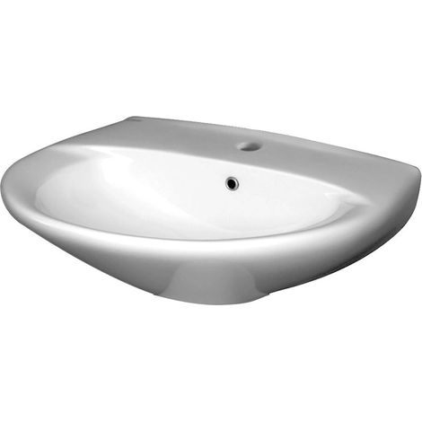 Roca - Lavabo in ceramica 63x51 cm - Colore: Bianco - Serie: Christina (1/3)