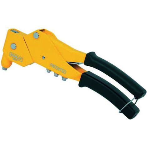 Rivettatrice manuale mr77 stanley - acciaio testa girevole mm 2,4/4,7