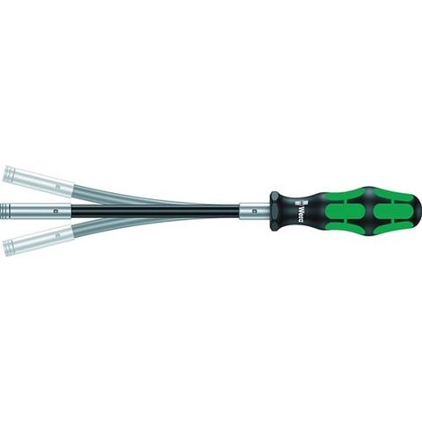 Wera – Porte-embout de visseuse extra slim avec tige flexible – Pour espaces difficiles d'accès – Vissage ergonomique rapide