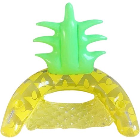 royaluxe -Jouets ananas flottants pour piscine - Hamac flottant Radeau de piscine gonflable Canapé-lit flottant, avec deux poignées, idéal pour se détendre dans la piscine (1/5)