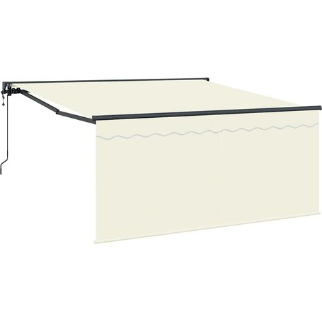 Toldo Retráctil Crema 300 x 250 cm Poliéster y Aluminio vidaXL (1/5)