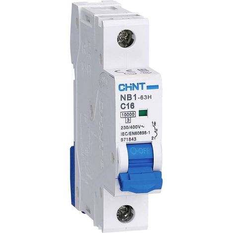Chint 179789 NB1L Disjoncteur 1 pôle 32 A Y251242 (1/3)