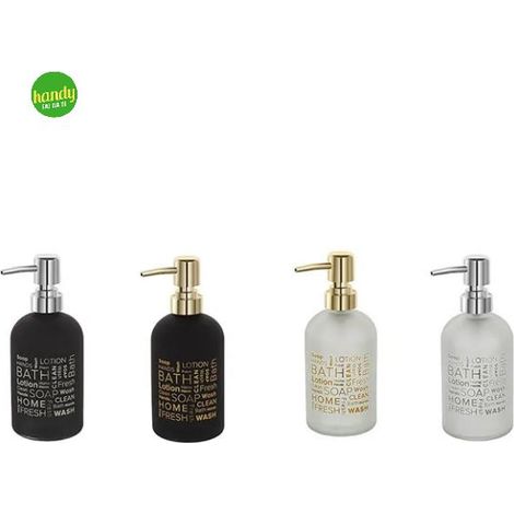 Dosasapone in Vetro Dubai Dim. Cm(lxpxh):Ø 7XØ7 x 17,8 Colori BRAND (1/2)
