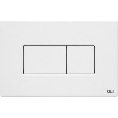 Placa de accionamiento para inodoro OLI Karisma 641001 neumática blanca