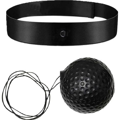 Reflexball für Kinder und Erwachsene, 4-stufiger Boxball mit verstellbarem Kopfband – ideal für Hand-Augen-Koordination, Schnelligkeit und Reaktionsfähigkeit. (1/5)