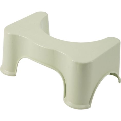 Marche Pied WC Ergonomique 35° Escabeau de Toilette Antidérapant Universel pour Séniors Enfants Femmes Enceintes [Vert]