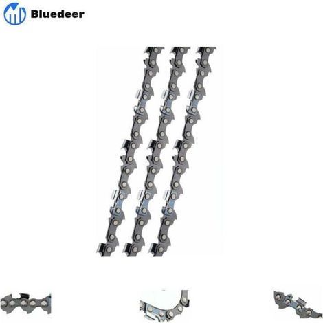 Lot de 3 Chaîne de tronçonneuse 3/8"LP 52 maillons 1,1mm 35cm Faible Rebond Compatible avec Bosch AKE 35 S AKE 35-19 S, Einhell, Husqvarna, Makita, Dolmar, Oregon et autres F Guide et chaîne (1/5)