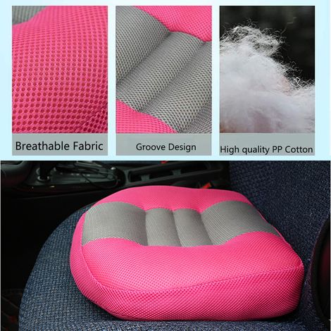 Coussin Rehausseur de Siège Auto pour Conducteur, Surélévateur de Hauteur en Mousse, Tapis de Siège Portable pour Voiture, Bureau, Maison (1/3)