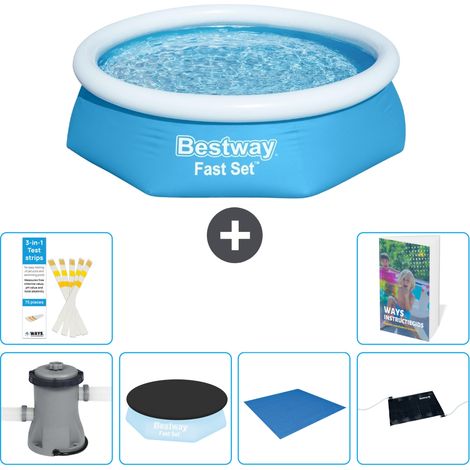 Bestway Piscina Bestway Fast Set Rotonda - 244x61 cm - 7-pezzi  S214
