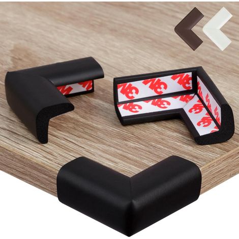 12 piece Protection pour Bébé Coussin de Sécurité en Mousse Adhésive pour Angles de Table, Bureau et Étagères Protège-Tête pour Enfant (1/5)